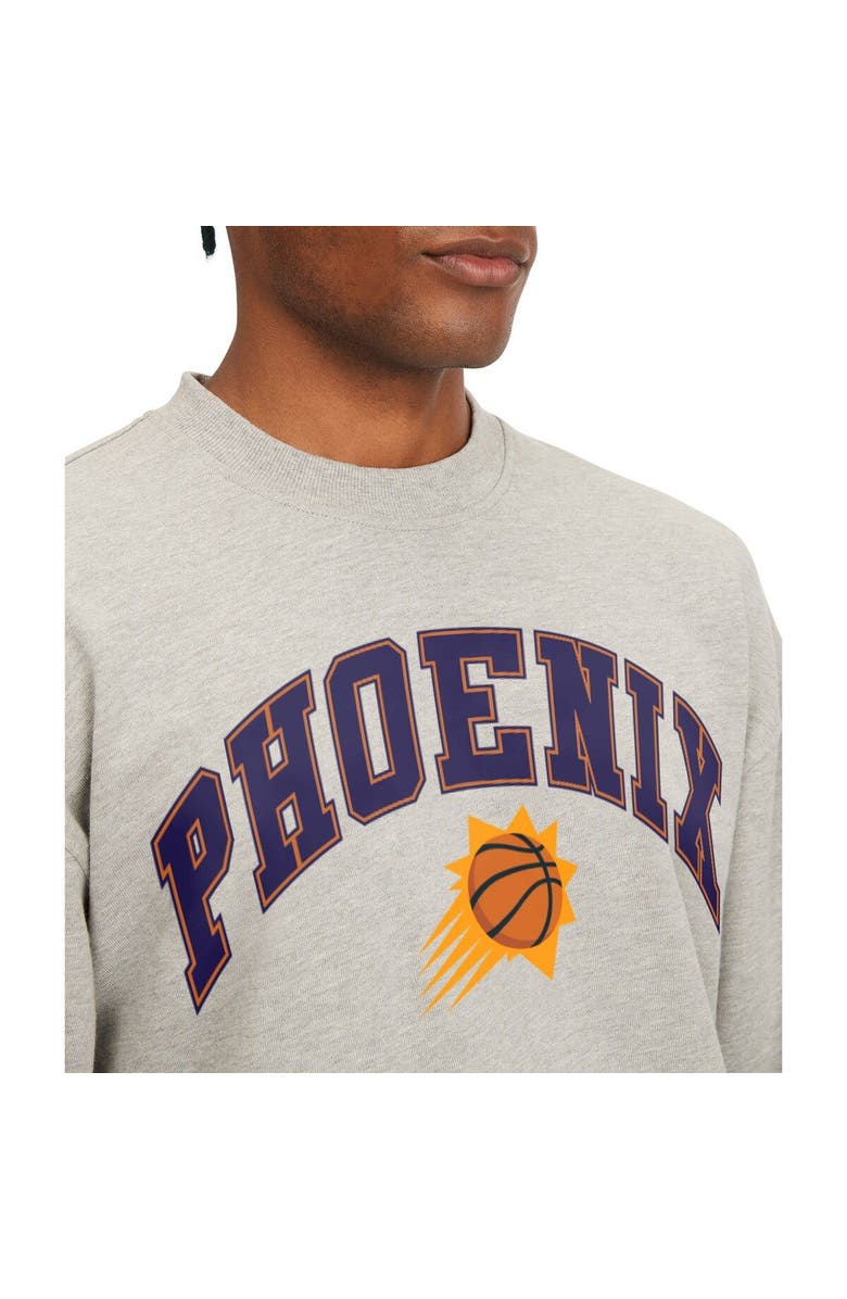 TOMMY JEANS Men's Tommy Jeans Gray Phoenix Suns James Patch Pullover Sweatshirt, Alternate, color, Gray