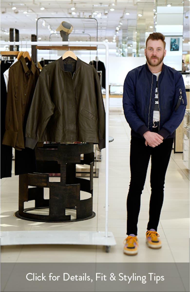 Sofi Leather Bomber Jacket, sales video thumbnail