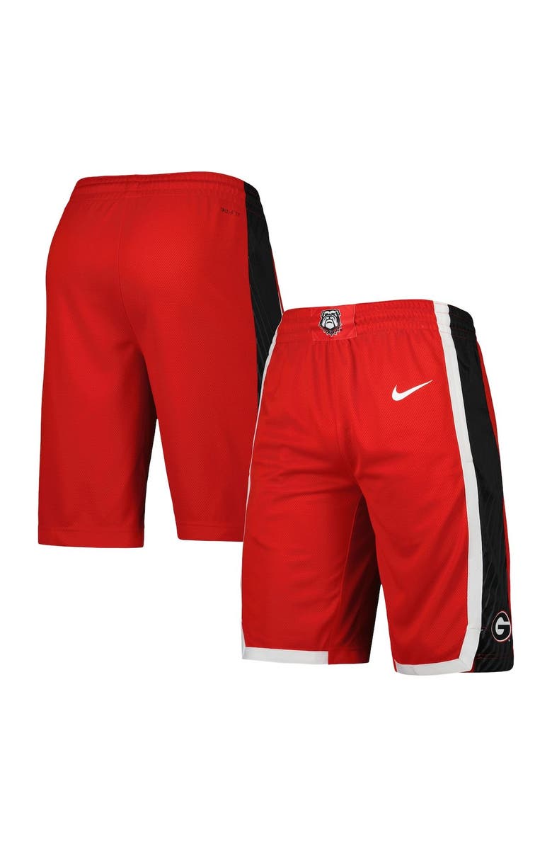 Nike Men's Nike Red Georgia Bulldogs Replica Team Basketball Shorts, Main, color, Red