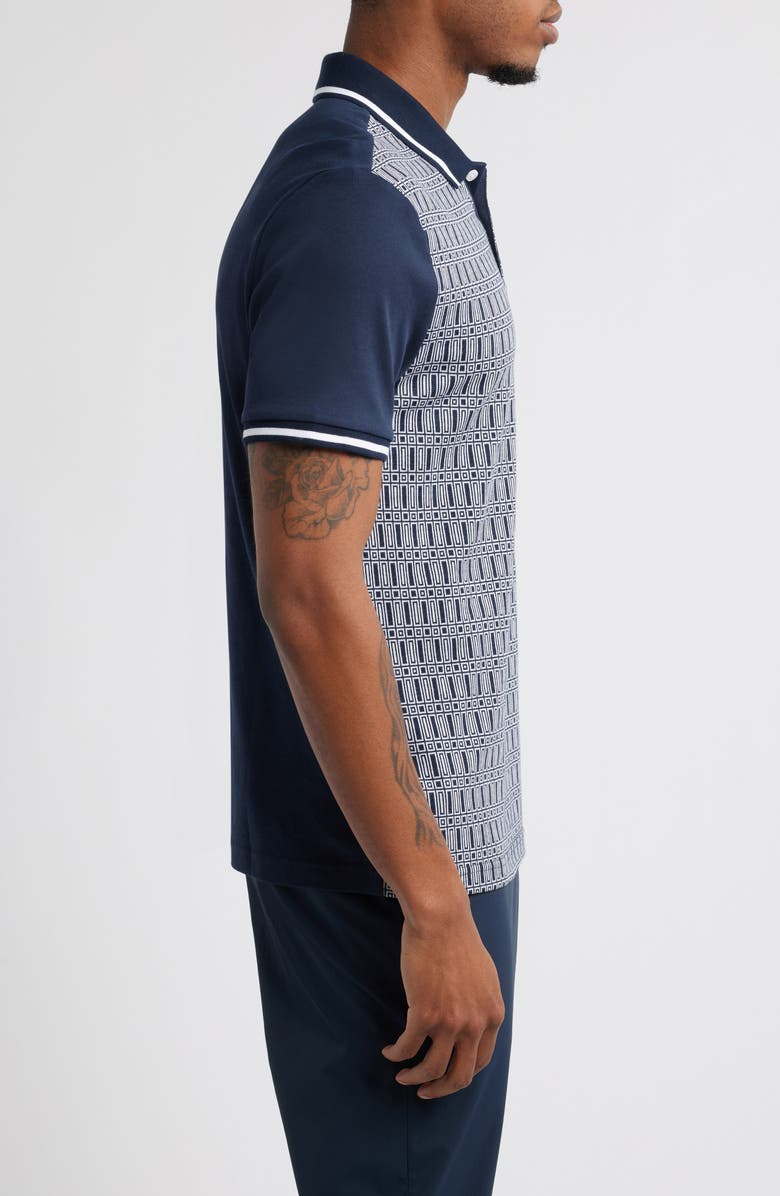 Original Penguin Geo Jacquard Cotton Polo, Alternate, color,