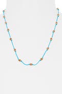 Madewell Long Beaded Silk Necklace