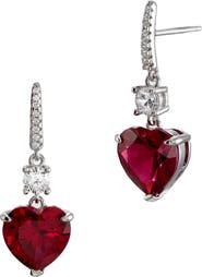 SAVVY CIE JEWELS Cubic Zirconia Drop Earrings