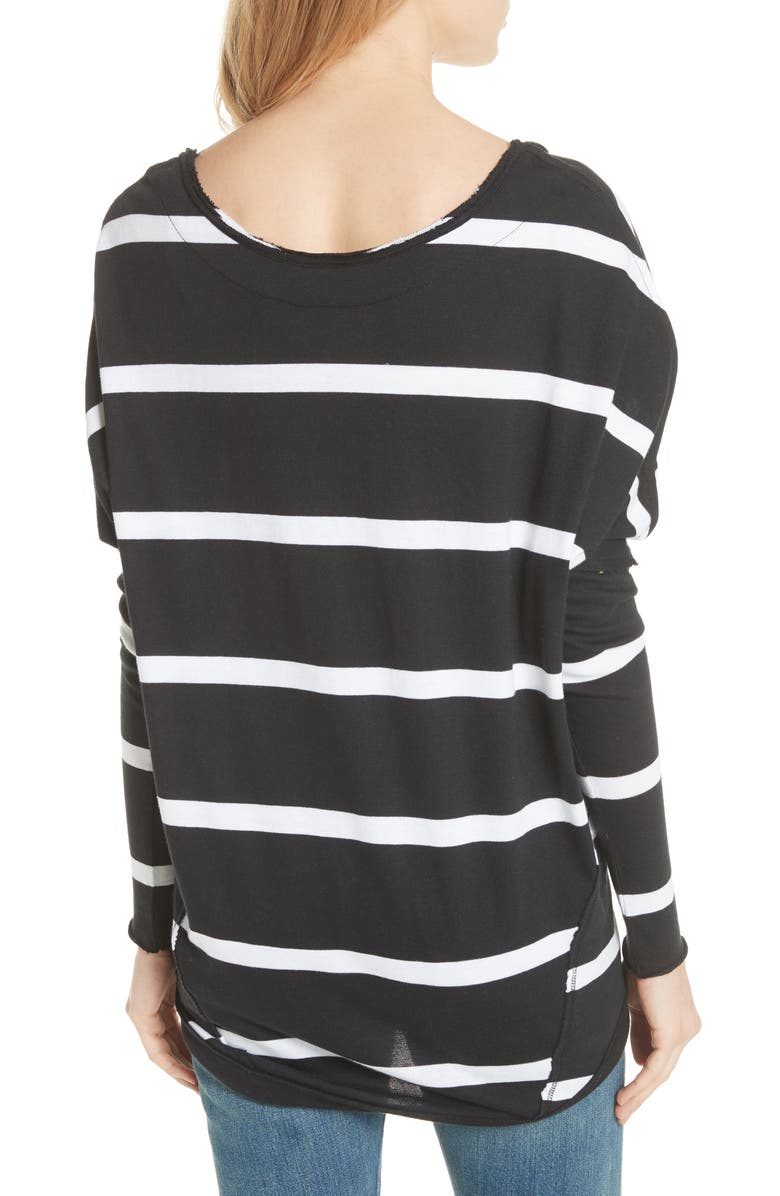 Free People Upstate Stripe Tee, Alternate, color, 