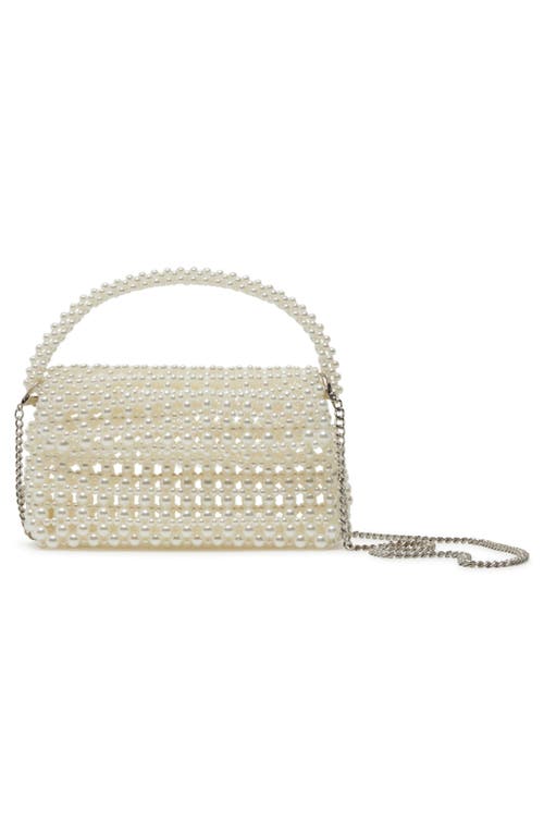Dolce Vita Elloise Faux Pearl Convertible Crossbody Bag In Pearl