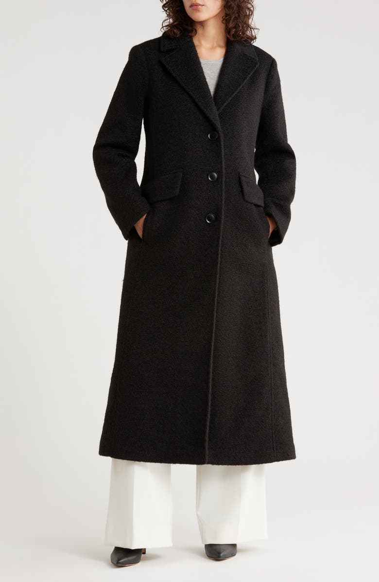 BCBGeneration Miss Single Breasted Coat, Main, color, Black