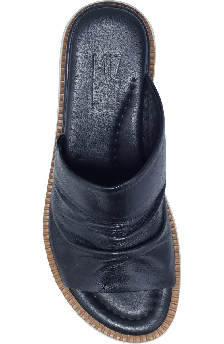 Miz Mooz Erin Platform Wedge Slide Sandal, Alternate, color, Black