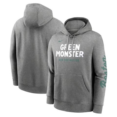 Men's Nike  Heather Charcoal Boston Red Sox 2025 City Connect French Terry Club Fleece Pullover Hoodie