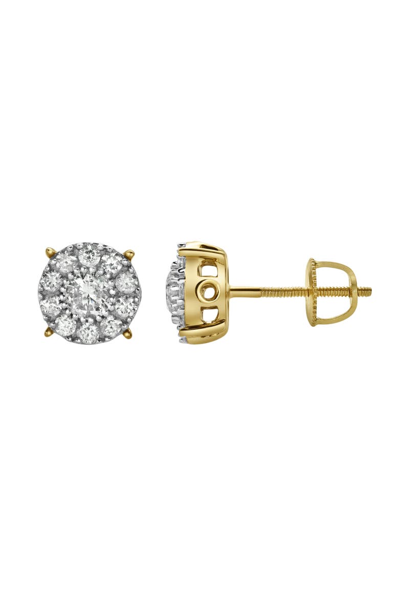 RShack 14K Gold Diamond Stud Earrings - 0.78ct., Alternate, color, 14K Yellow Gold