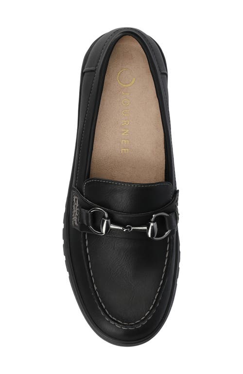 Journee Collection Kaya Horsebit Loafer In Black