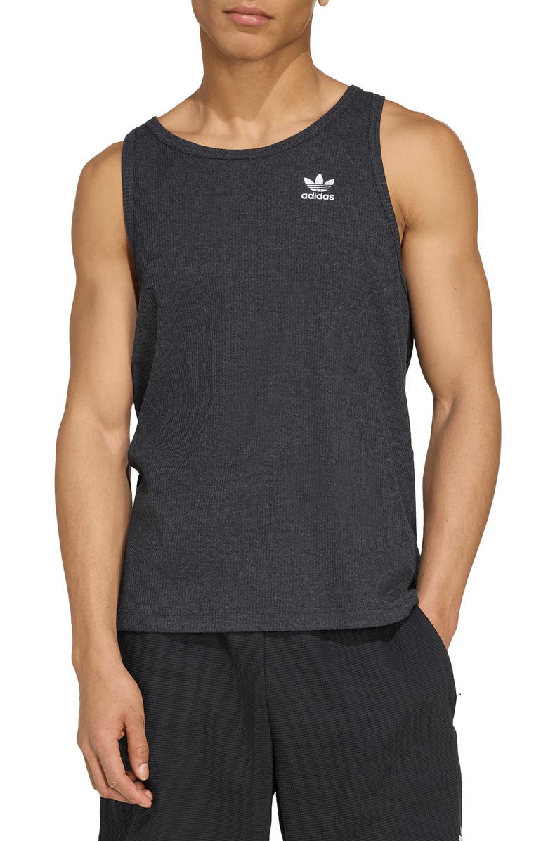 adidas Originals Trefoil Essentials Rib Tank, Main, color, 