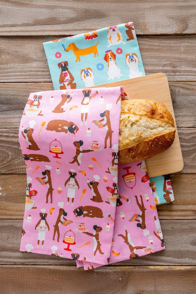 Dog Kitchen Towels - Pastry Pups, Alternate, color, Pastry Pups
