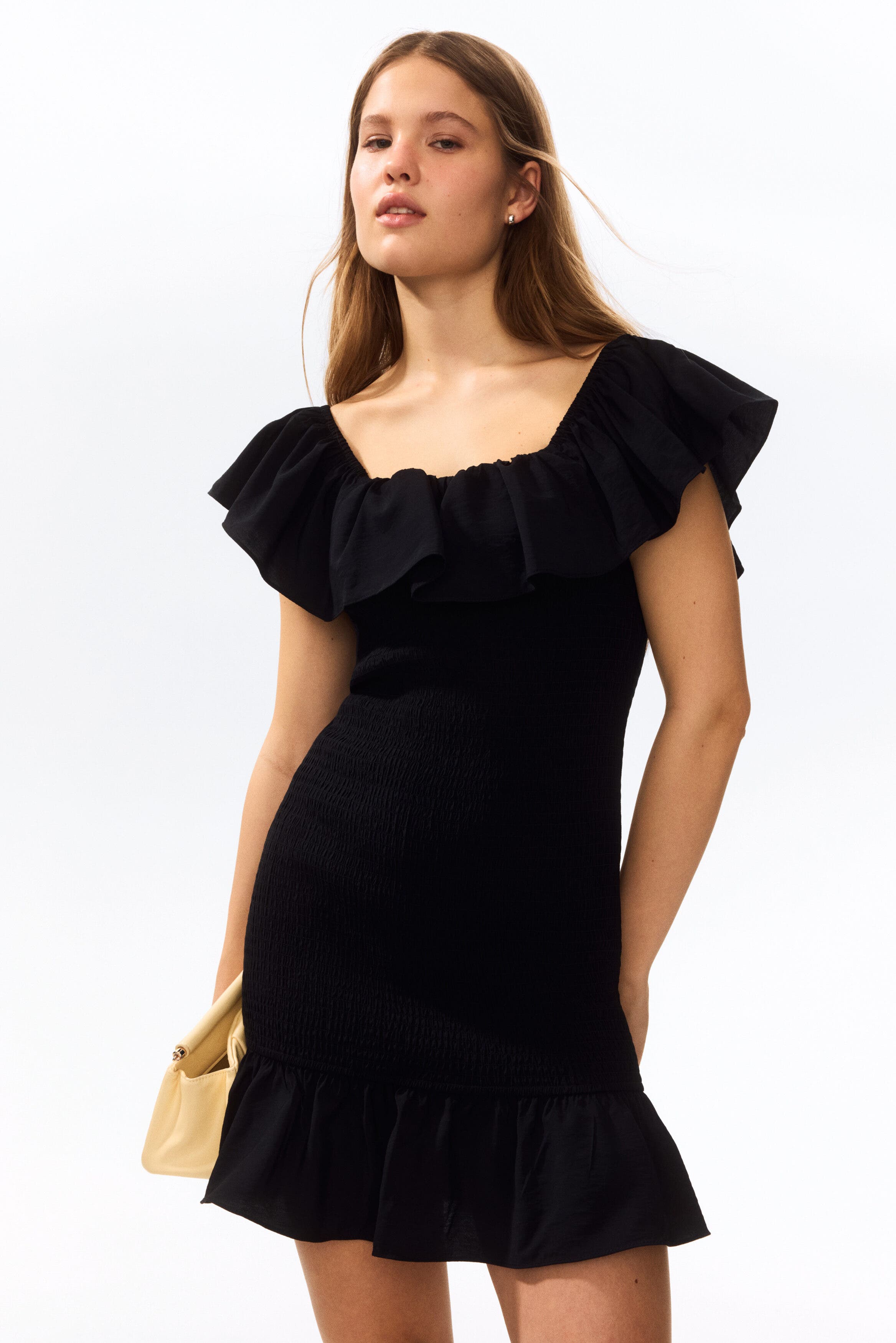 Flounced Off-the-shoulder Dress - image 2