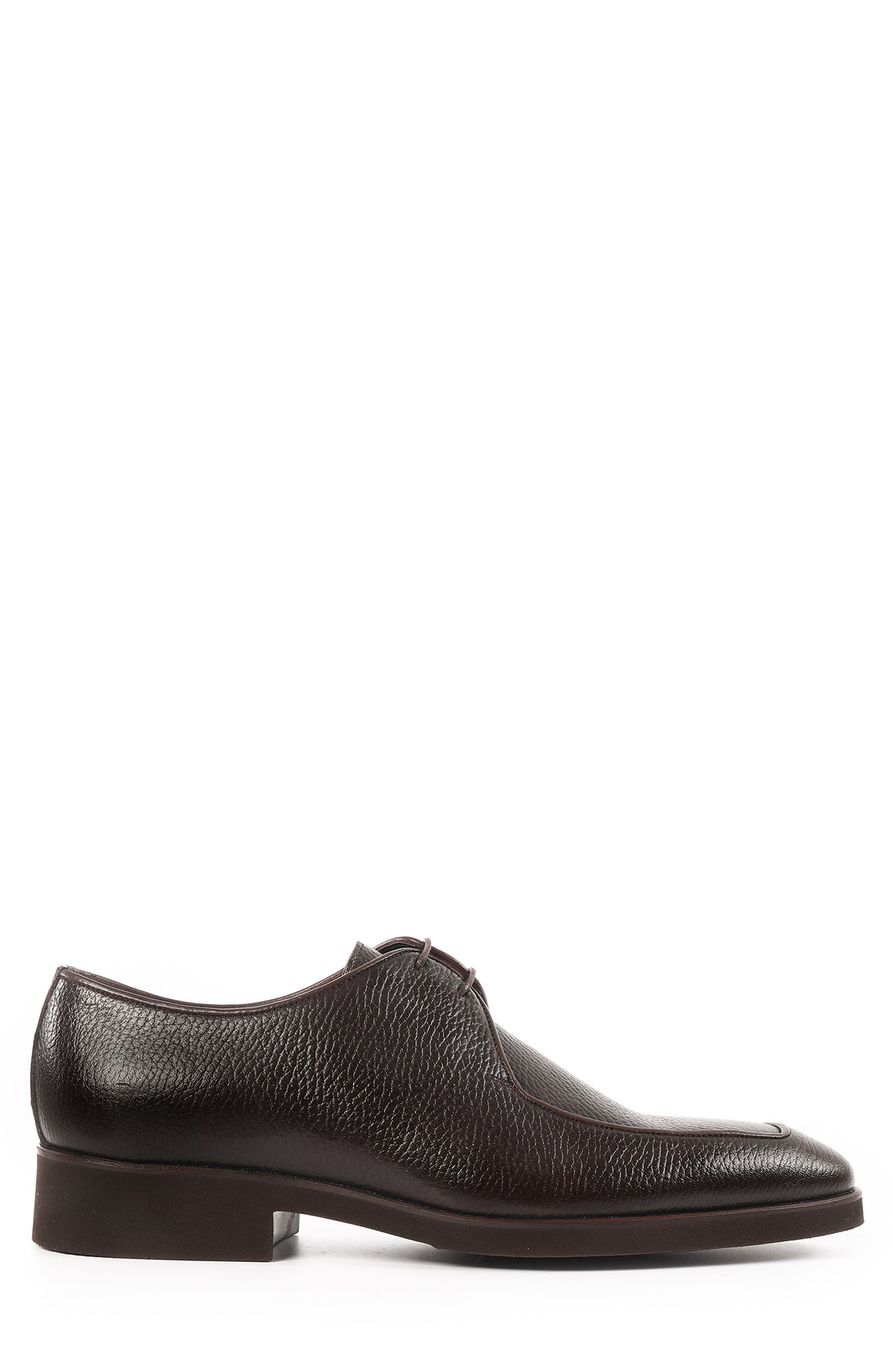 Moore Apron Toe Derby, Alternate, color, DARK BROWN