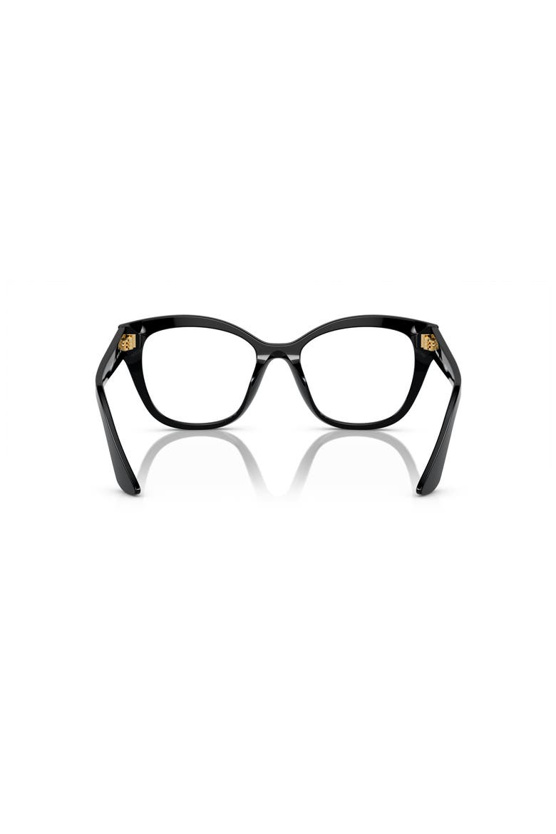 54mm Square optical glasses, Alternate, color, Black