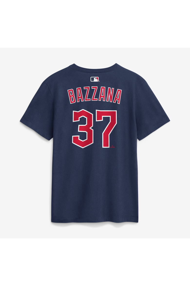 Men's Nike Travis Bazzana Navy Cleveland Guardians Name & Number T-Shirt, Alternate, color, Navy