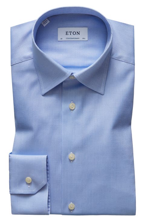 Contemporary Fit Solid Dress Shirt