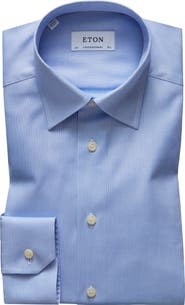 Eton Contemporary Fit Solid Dress Shirt