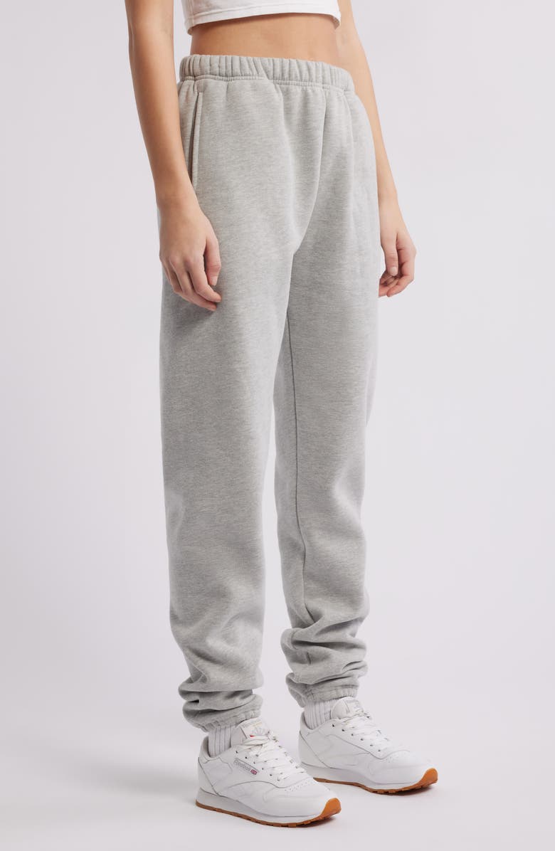 THE MAYFAIR GROUP Enjoy Today Fleece Graphic Joggers, Alternate, color, Grey