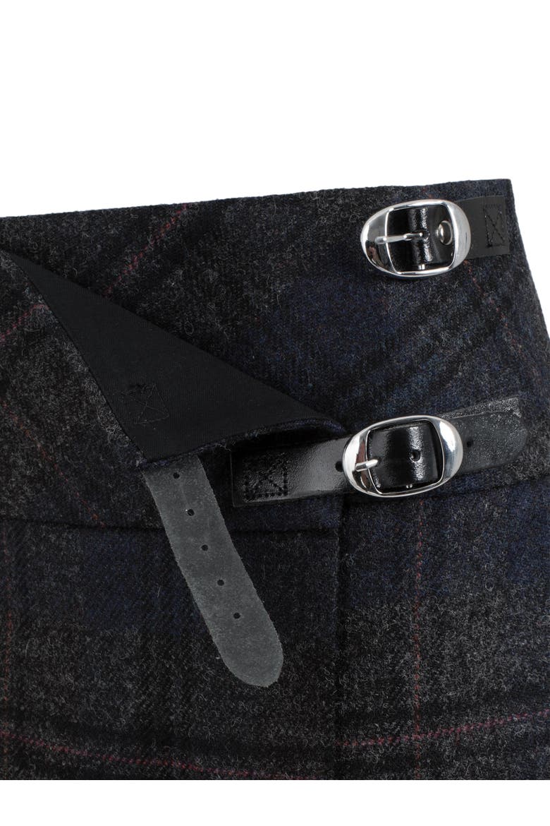 Celt Mini Kilt Skirt, Alternate, color, NAVY CHARCOAL TARTAN