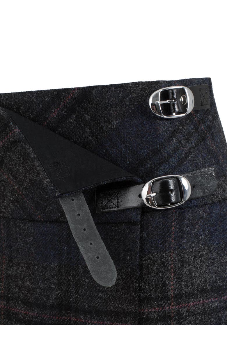 Celtic & Co. Celt Mini Kilt Skirt, Alternate, color, Navy Charcoal Tartan