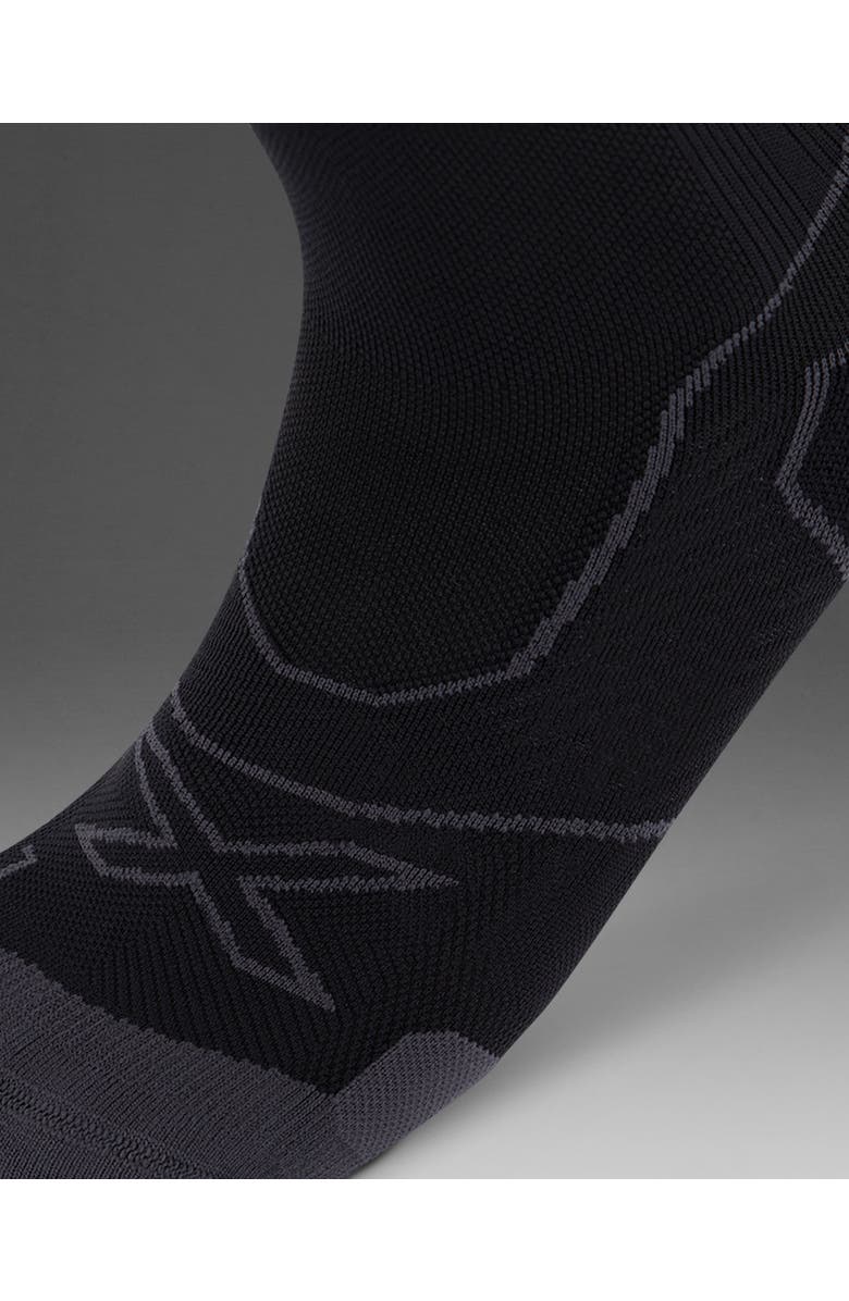 2XU Vectr Cushion Full Length Sock, Alternate, color, Black/Titanium