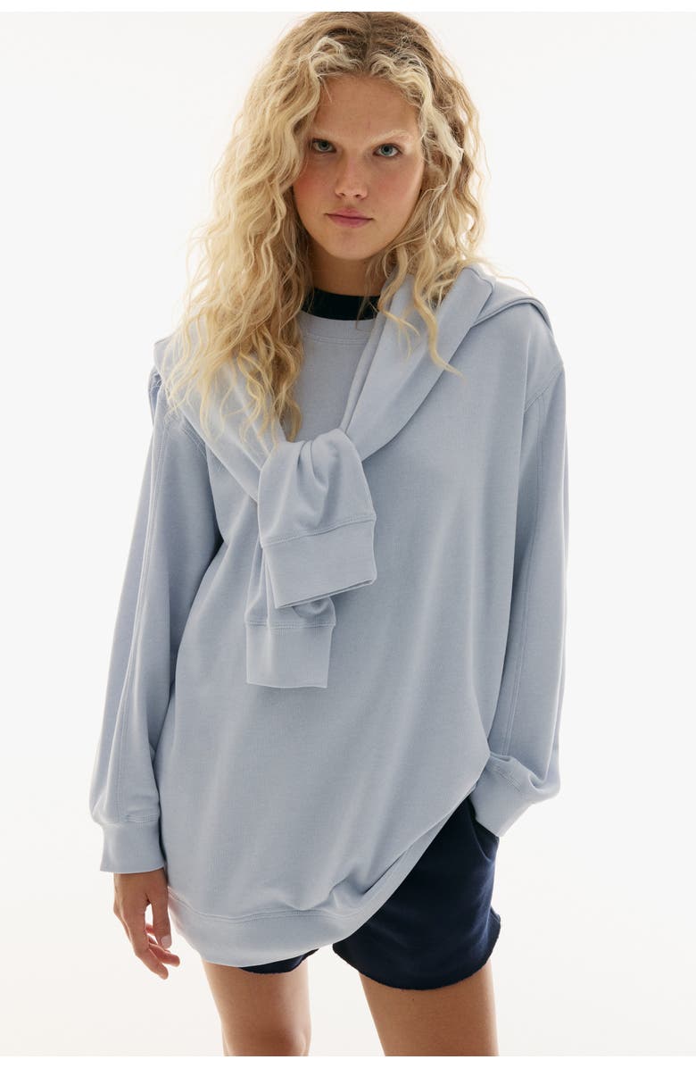 H&M Sweatshirt Dress, Alternate, color, Light Blue