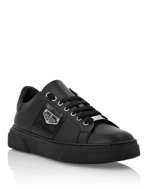 Nappa Leather Lo-Top Sneakers Triangle Plein Unisex