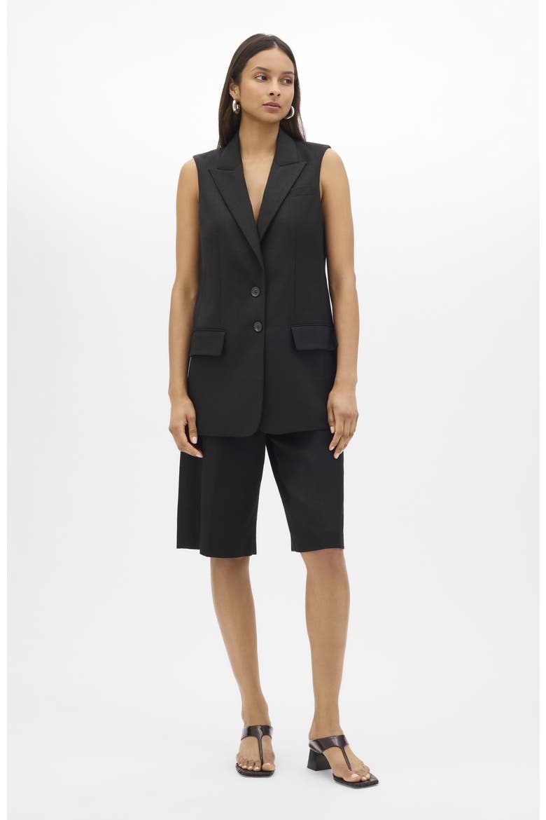 Easy Tie Vest, Alternate, color, Black