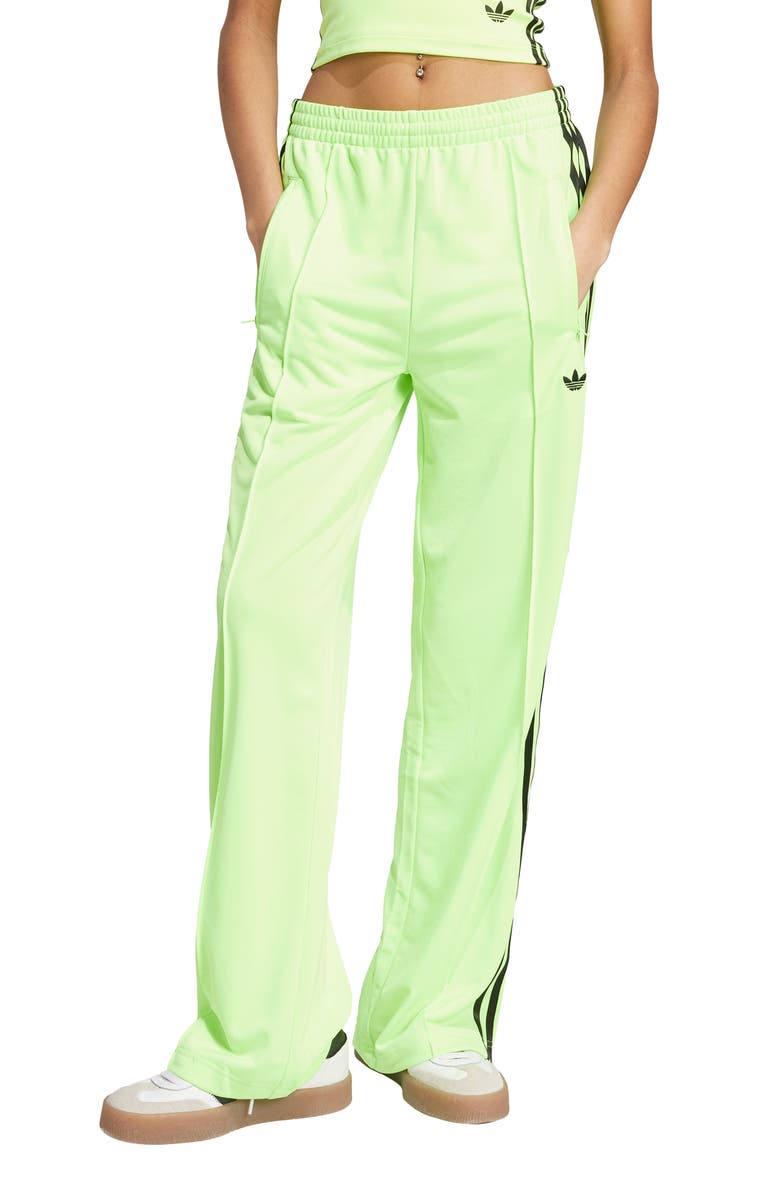 adidas Firebird Recycled Polyester Track Pants, Main, color, Green/ Black