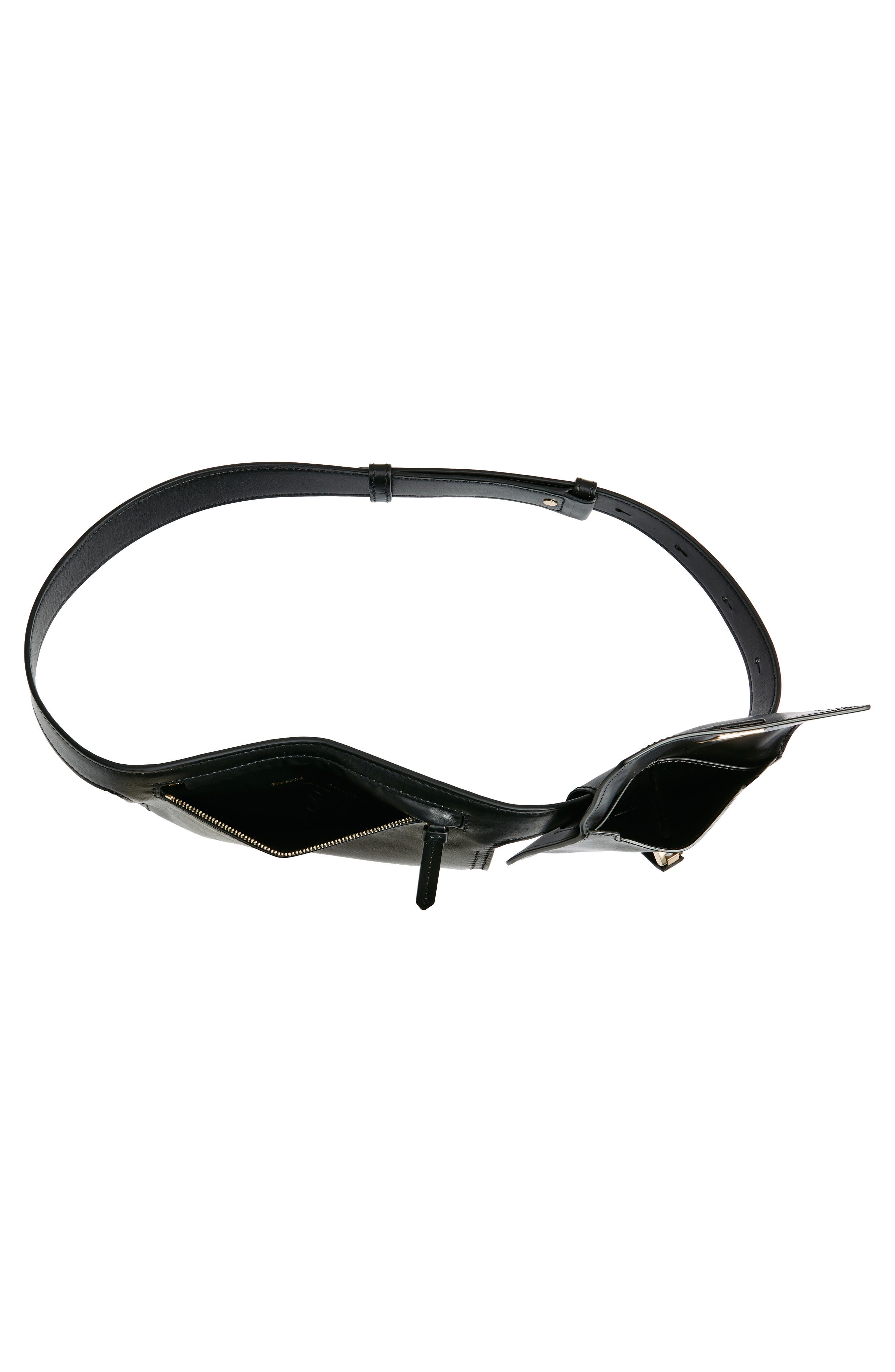 Proenza Schouler Double Pocket Leather Belt Bag, Alternate, color, 