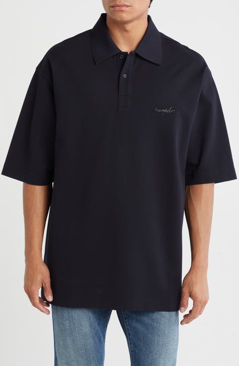 Oversize Cotton Piqué Polo