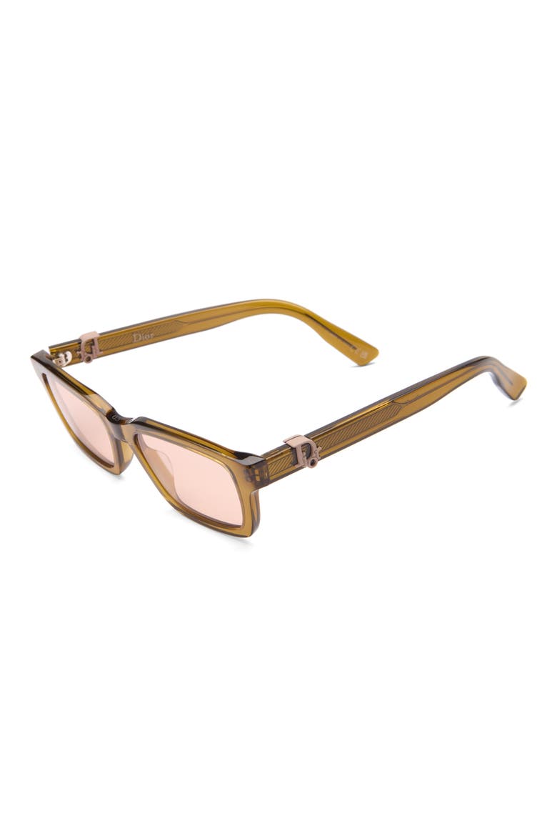 Oblique S5I Rectangular Sunglasses, Alternate, color, LIGHT GREEN/ OTHER / VIOLET