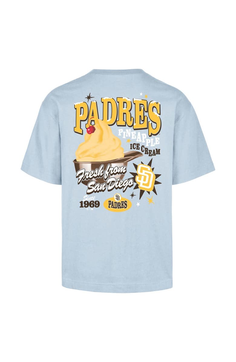 '47 Men's '47 Light Blue San Diego Padres Ice Cream Parlor Foundation T-Shirt, Alternate, color, Light Blue