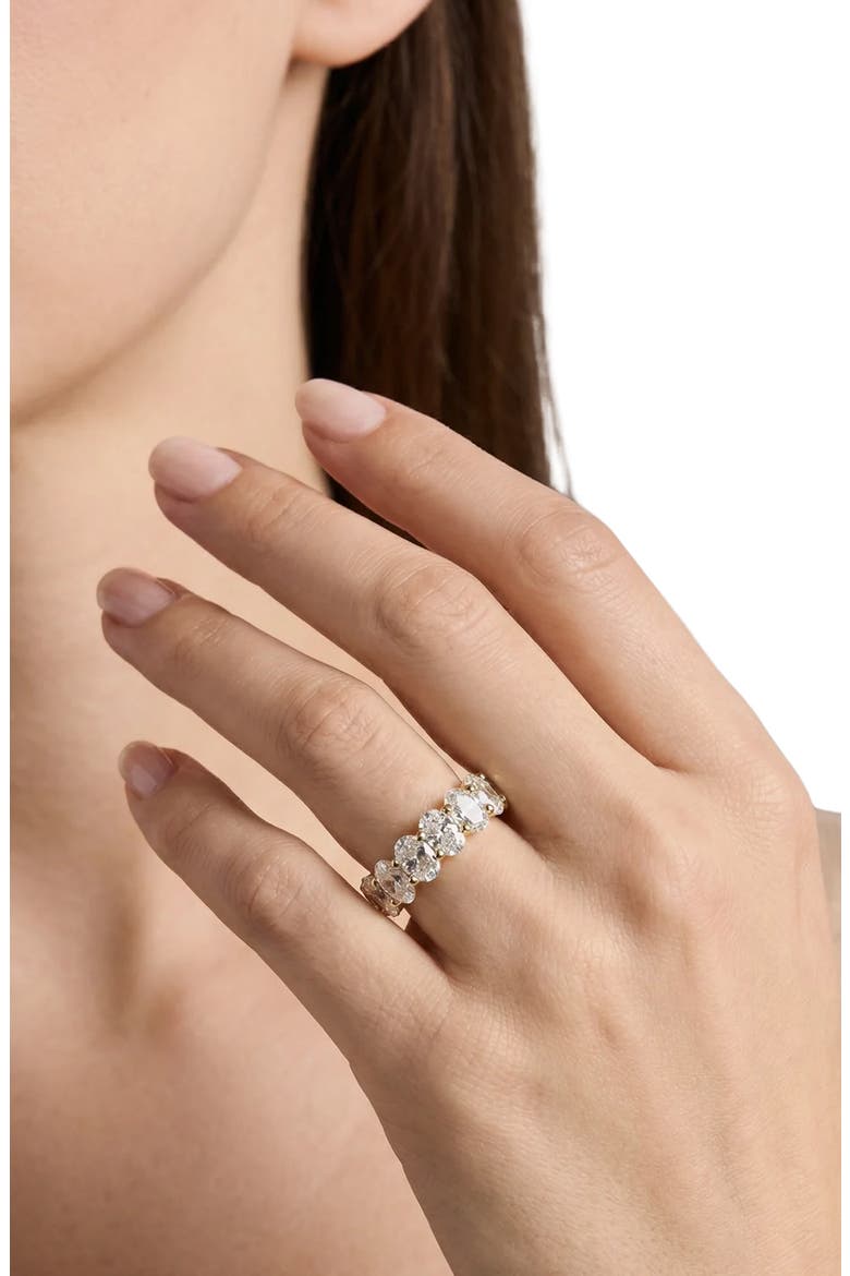The Oval Cut Eternity Band, Alternate, color, GOLD