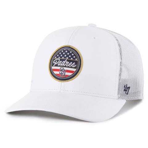 Men's '47 White San Diego Padres Homage Adjustable Trucker Hat