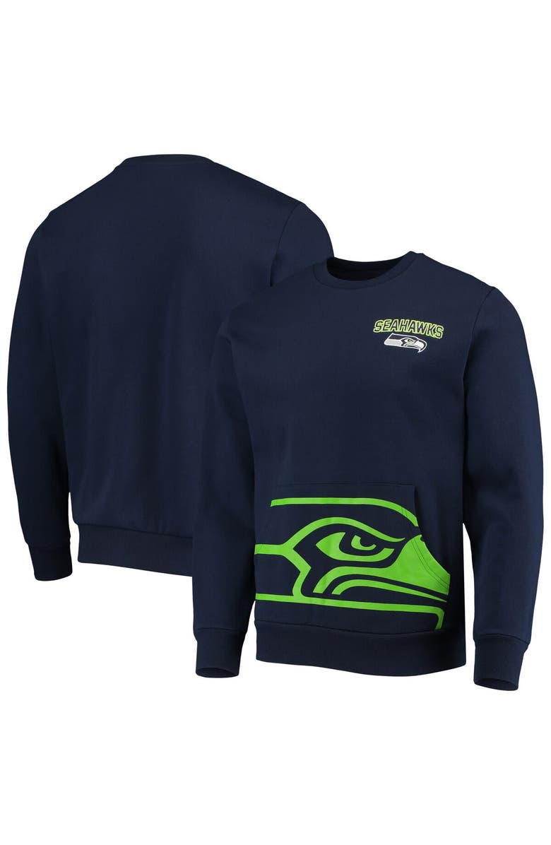 FOCO Men's FOCO College Navy Seattle Seahawks Pocket Pullover Sweater, Main, color, 