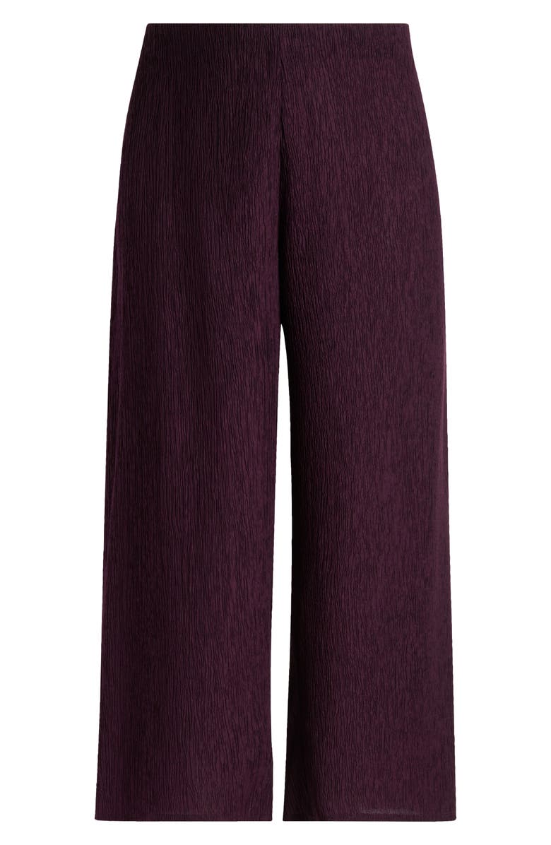 Eileen Fisher Crinkled High Waist Ankle Wide Legs, Alternate, color, 
