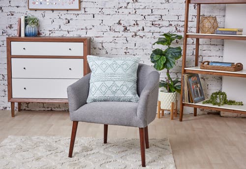 Carol & Frank Trinity Throw Pillow In Blue