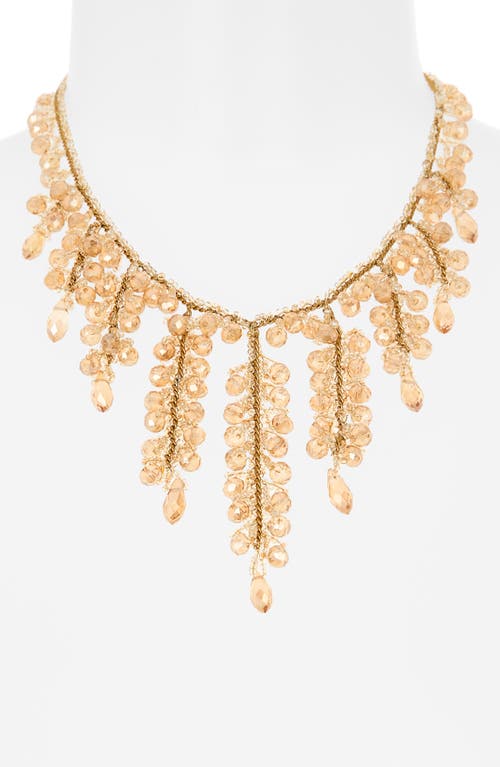 Deepa Gurnani Felice Frontal Necklae In Gold