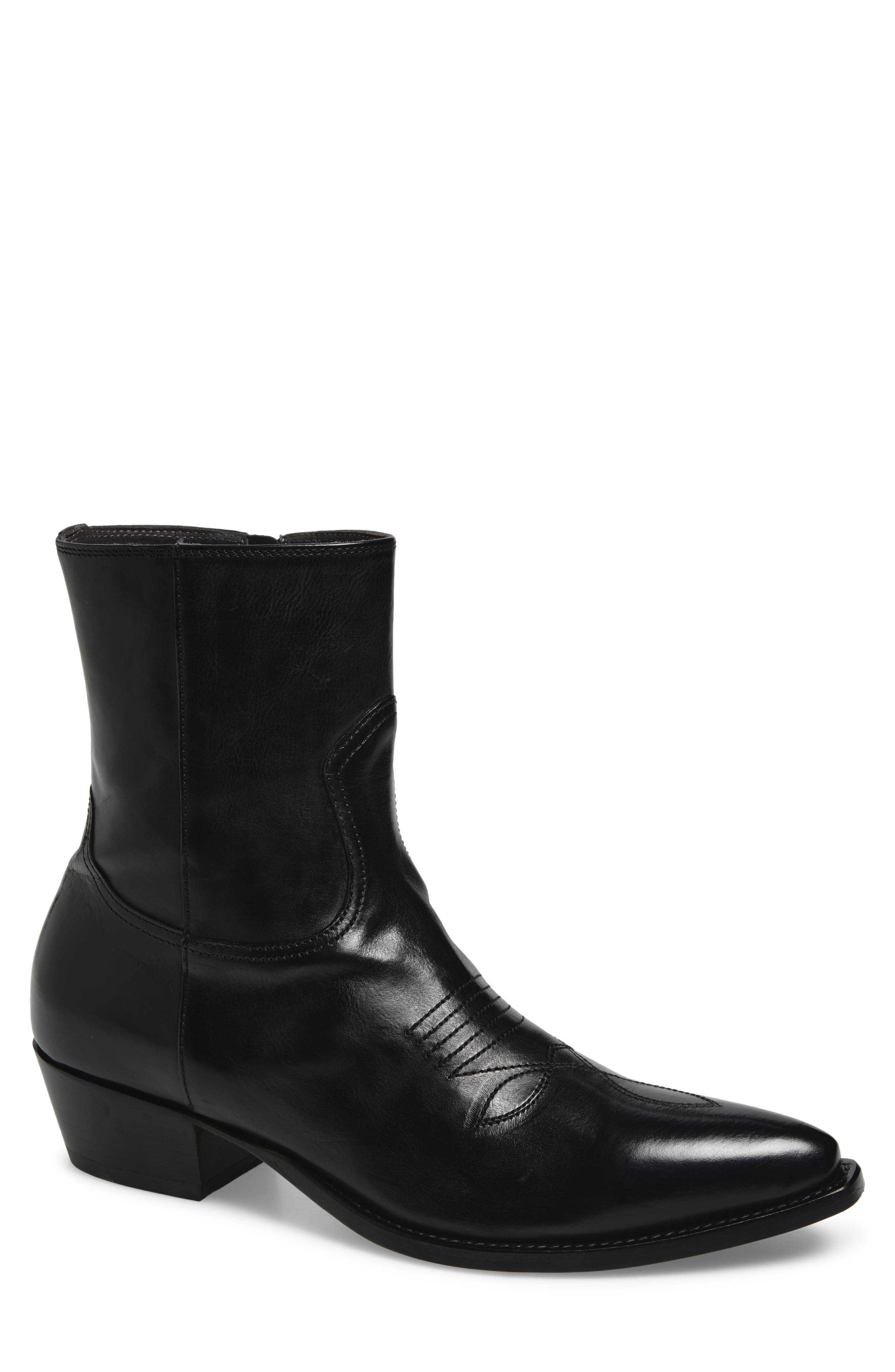 TO BOOT NEW YORK Deacon Western Boot, Main, color, Todi Nero