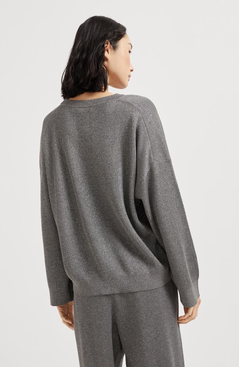 Brunello Cucinelli Vanisé sweater, Alternate, color, Silver