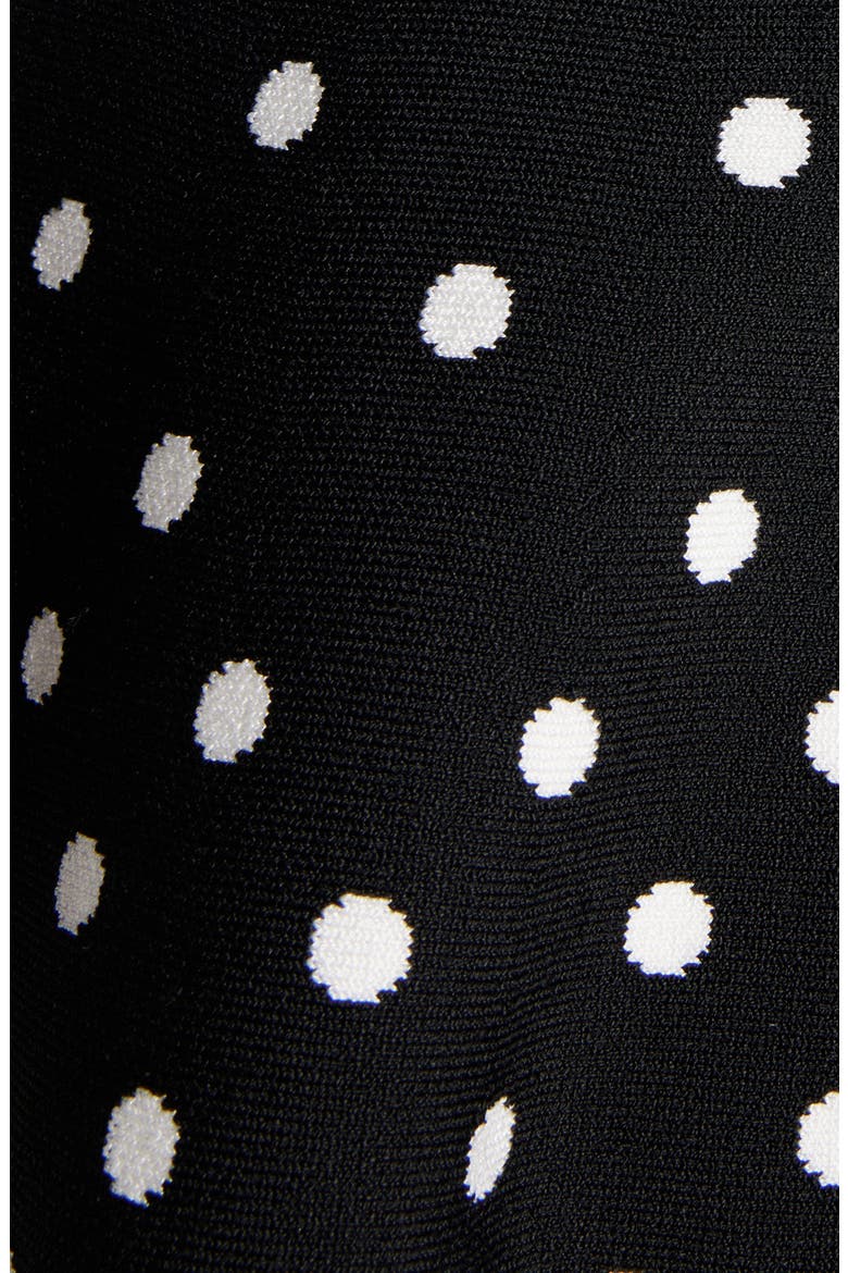 Polka Dot Halter Neck Minidress, Alternate, color, EER BLACK/ NATURAL