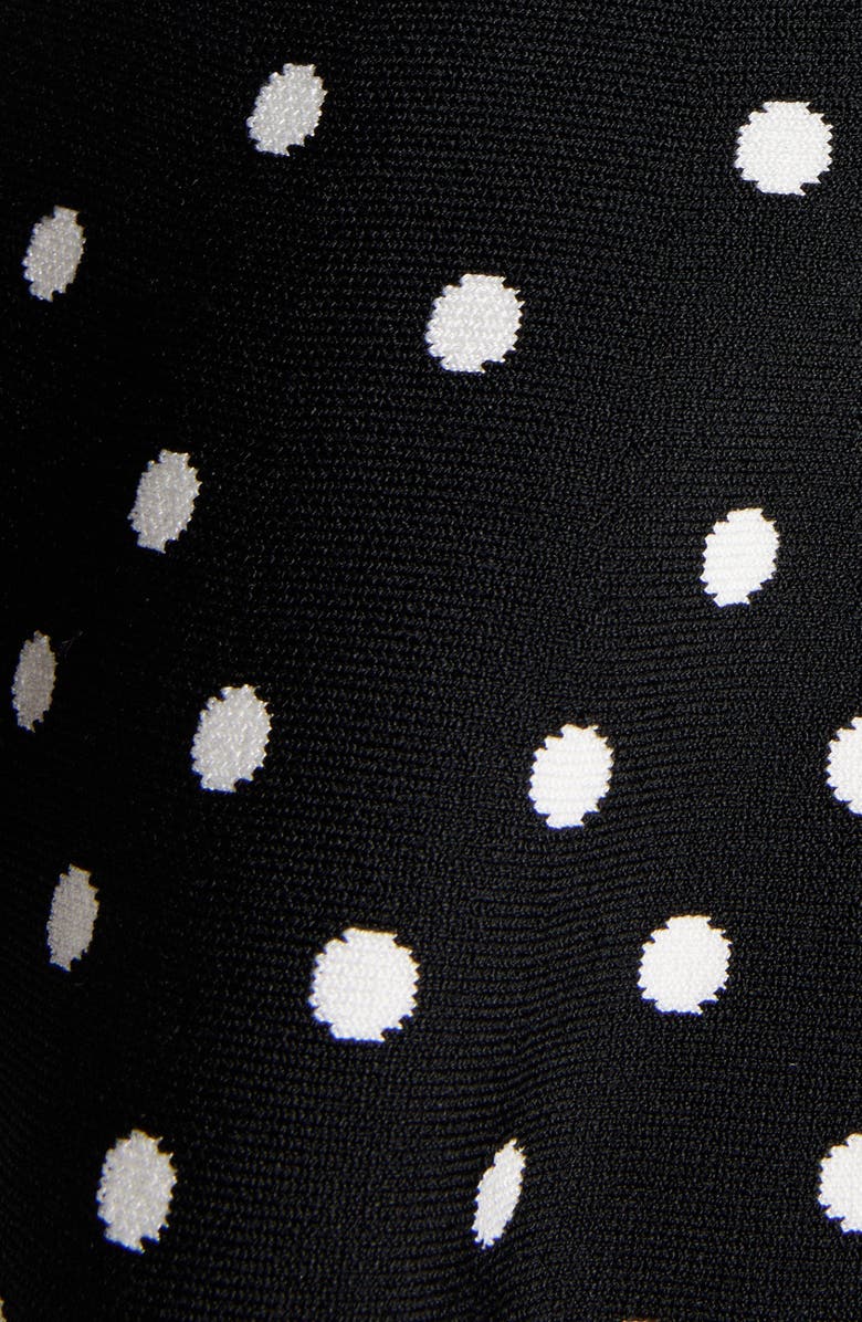 Balmain Polka Dot Halter Neck Minidress, Alternate, color,