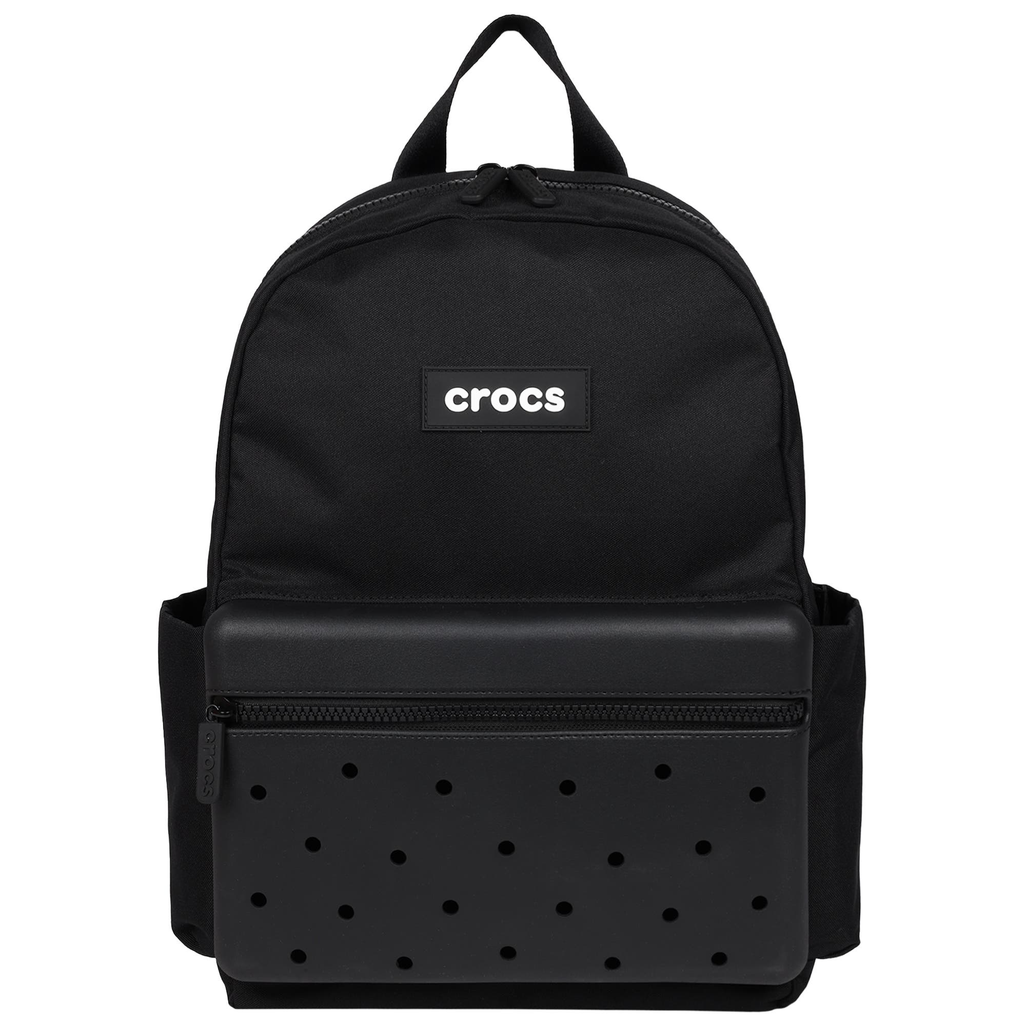 CROCS Lightweight Backpack with Molded Front Storage Pocket, Main, color, Black
