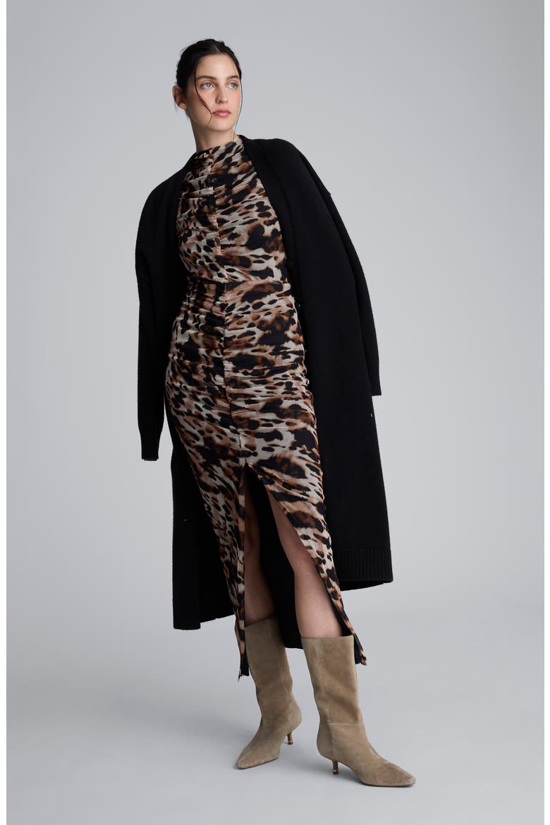 Ultralong Cardigan, Alternate, color, BLACK