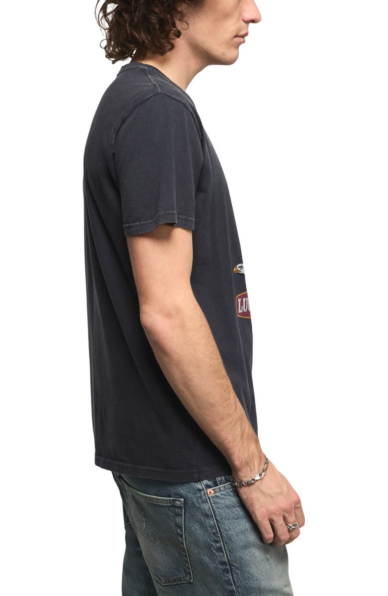 Lucky Brand Eagle Cotton Graphic T-Shirt, Alternate, color, Total Eclipse