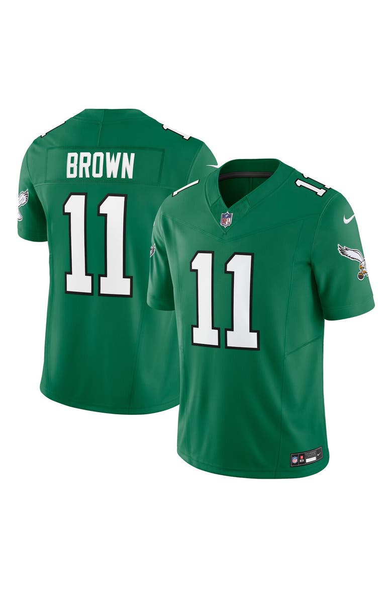 Men's Nike A.J. Brown Kelly Green Philadelphia Eagles Vapor F.U.S.E. Limited Jersey, Alternate, color, Kelly Green