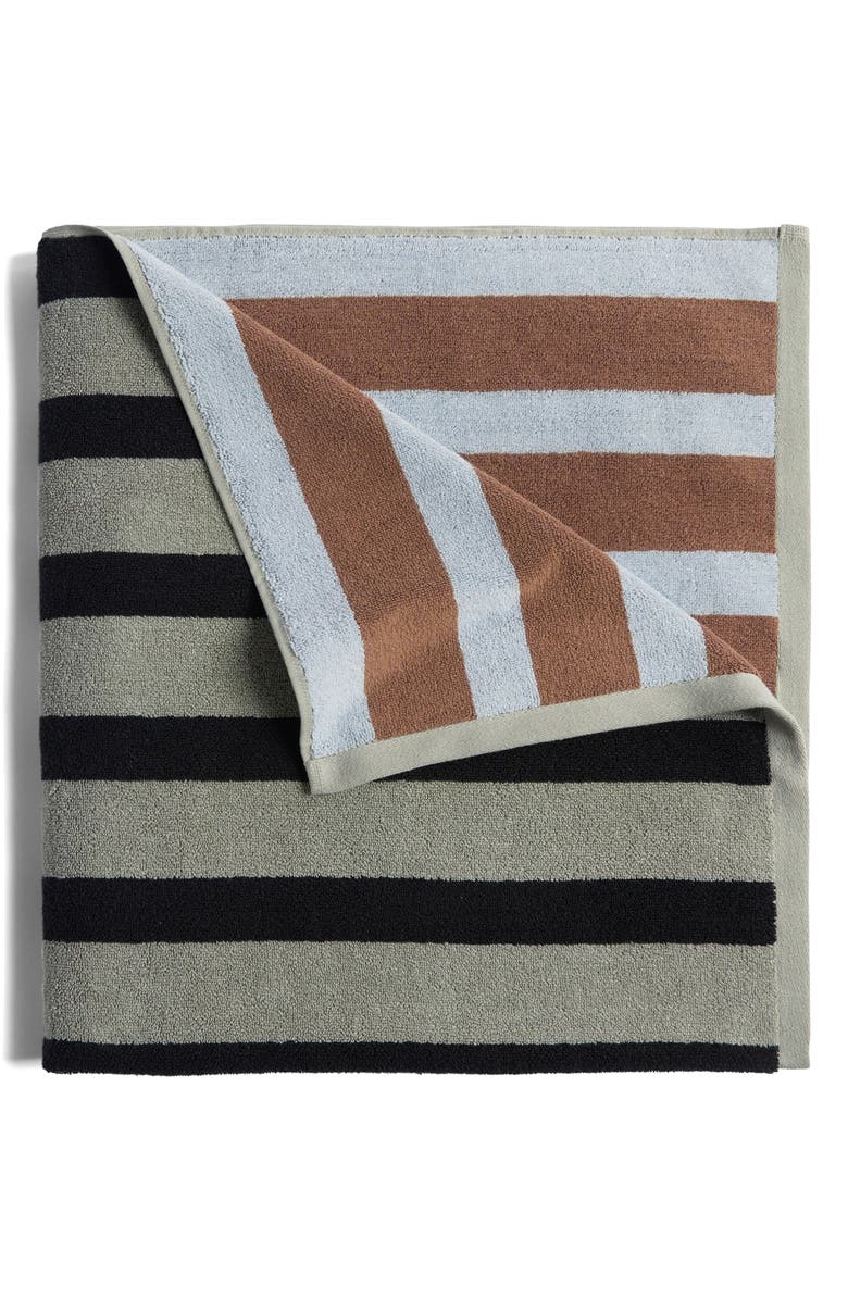 Parachute Cabana Organic Cotton Beach Towel, Main, color, Sage And Honey