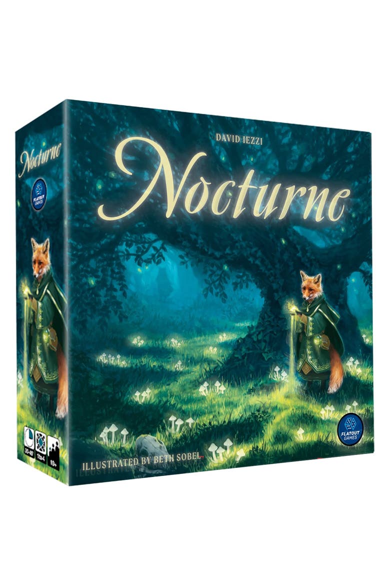 Nocturne Set Collection & Bidding Board Game, Main, color, Multicolored