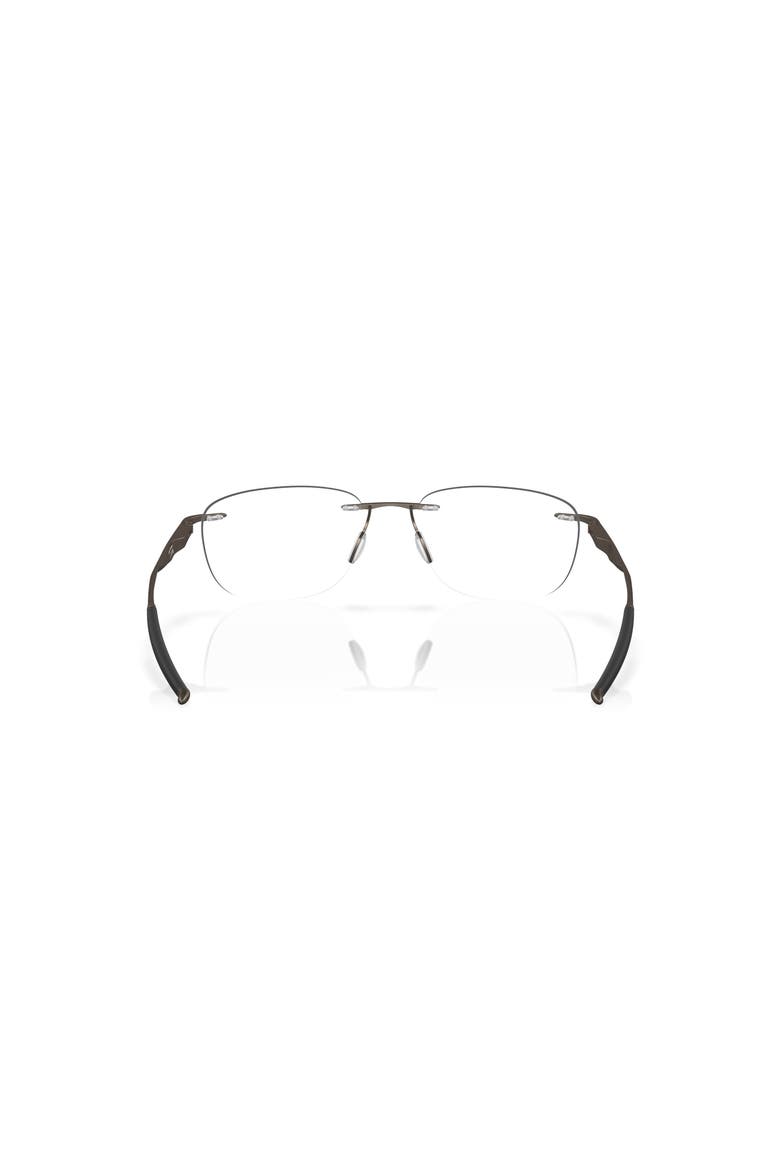 53mm Rectangle optical glasses, Alternate, color, Brown